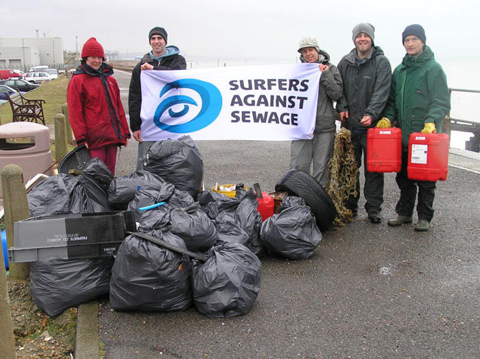 sas beach clean up
