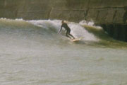 Diogo Brazilian surfer surfing Brighton Marina